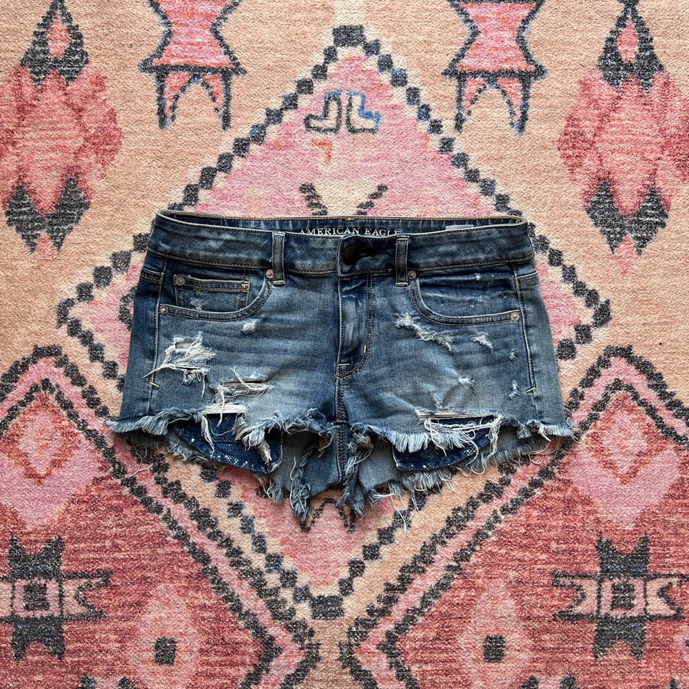 American Eagle Shortie Shorts ⭐️ Size 8 Stretch